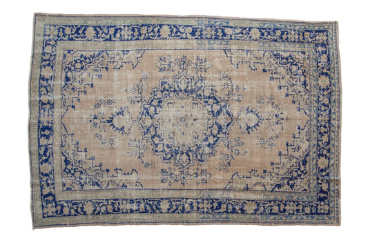6.5x9.5 Vintage Distressed Oushak Carpet