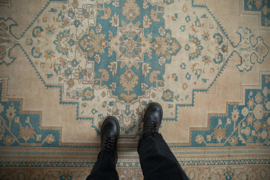 6x9.5 Vintage Distressed Oushak Carpet