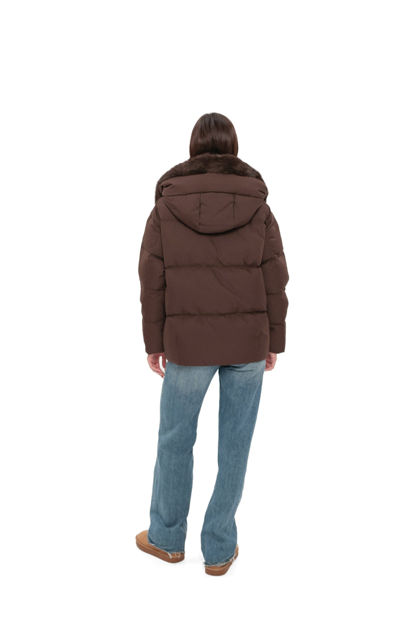 Michelle Genuine Fur Trim Down Parka