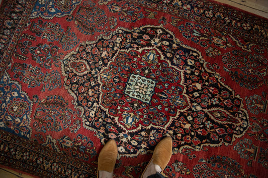 4.5x7 Vintage Sarouk Rug