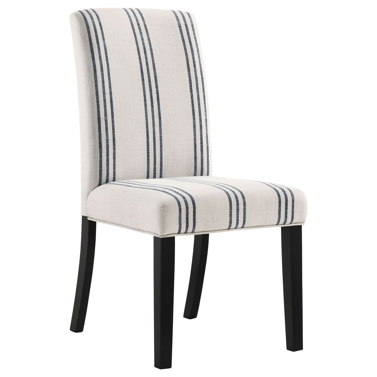 Harbor Stripe Upholstered Dining Chairs — Set of 2