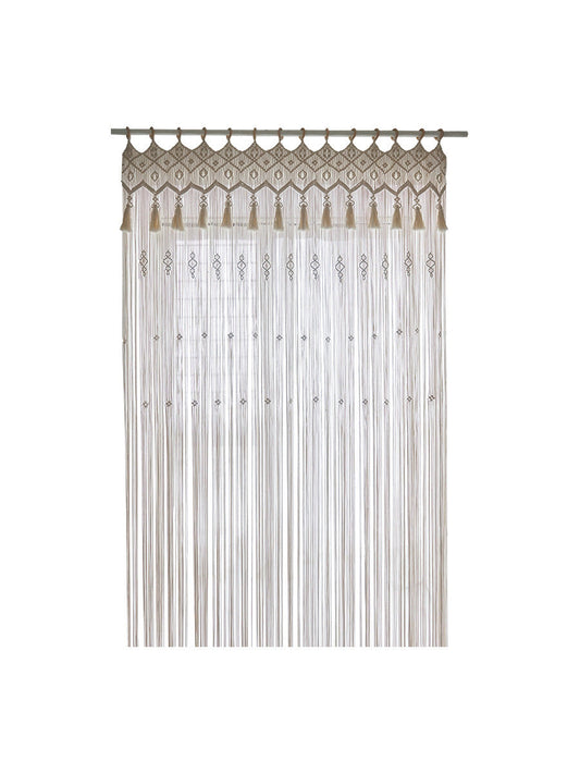 Hand-Woven Cotton Curtain Tapestry, 85 x 200 cm