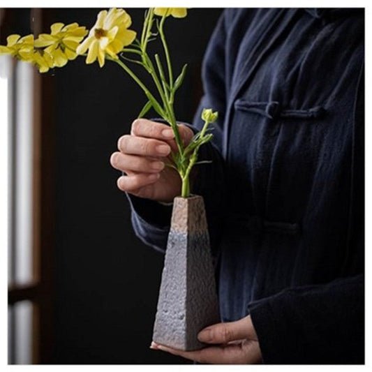 Gold Ceramic Zen Bud Vase – 3 Sculptural Shapes