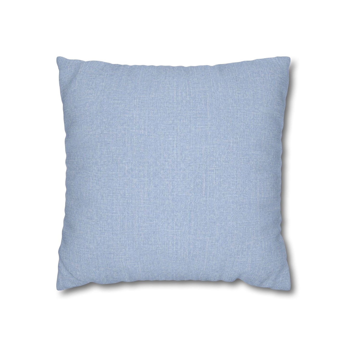 Light Blue Solid Canvas Pillowcase | Square Throw Pillow Cover 18"x18"