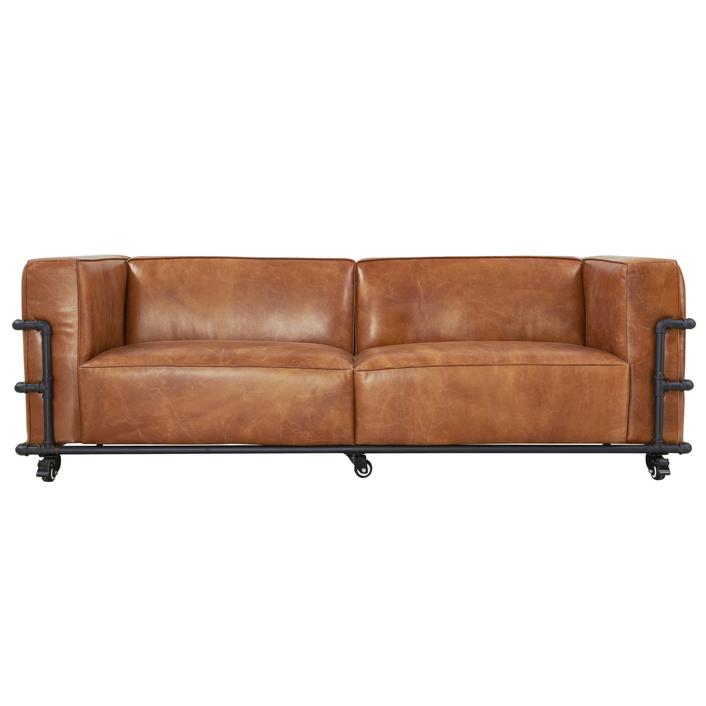 The Harrington Italian Leather Pipe-Frame Sofa