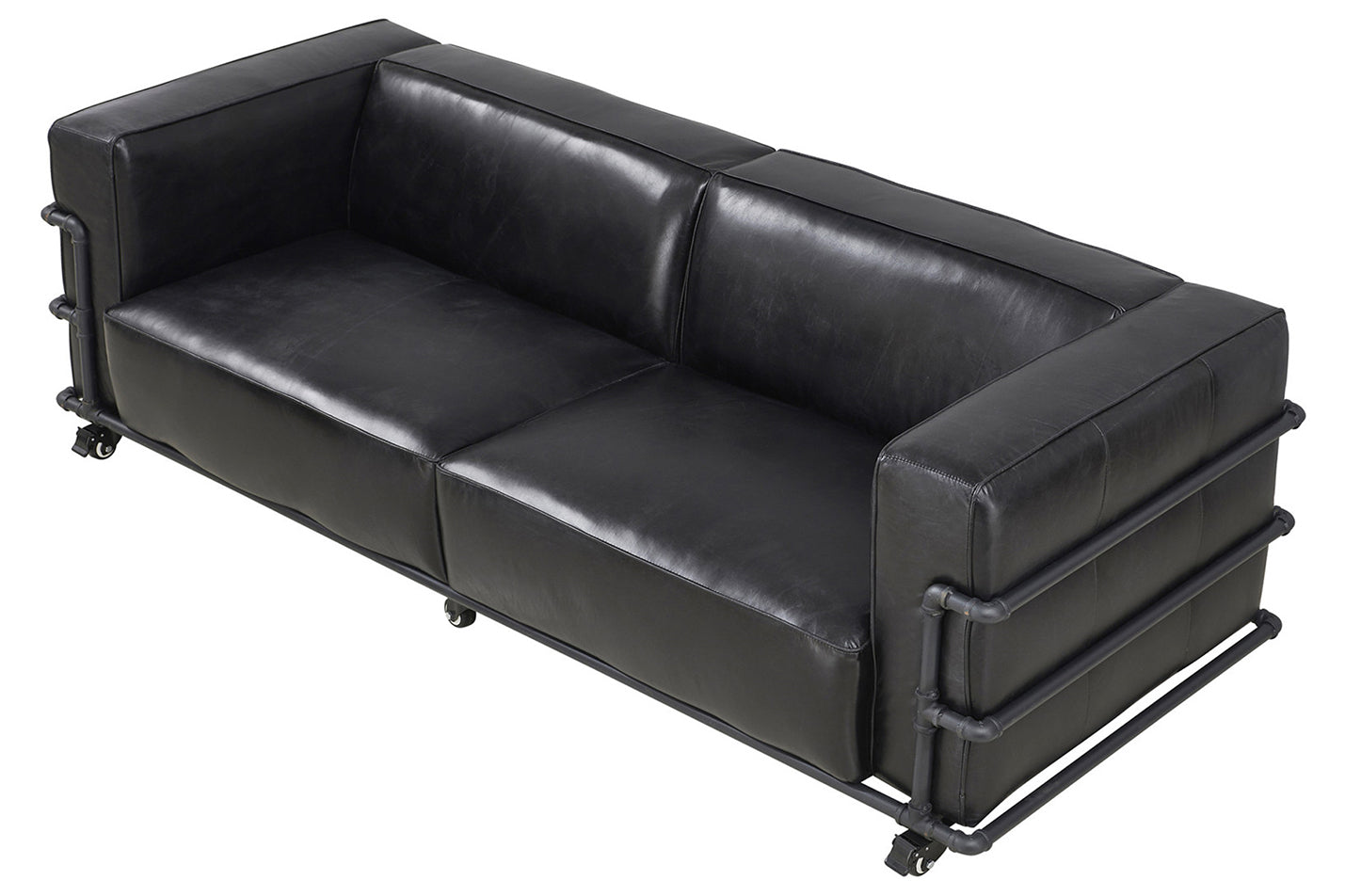 The Harrington Italian Leather Pipe-Frame Sofa