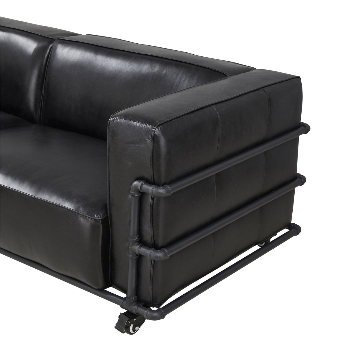The Harrington Italian Leather Pipe-Frame Sofa