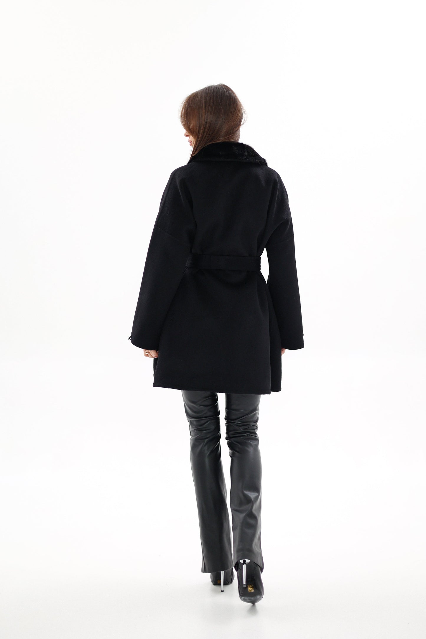 Kopenhagen Fur® Mink Italian Cashmere Wool Coat