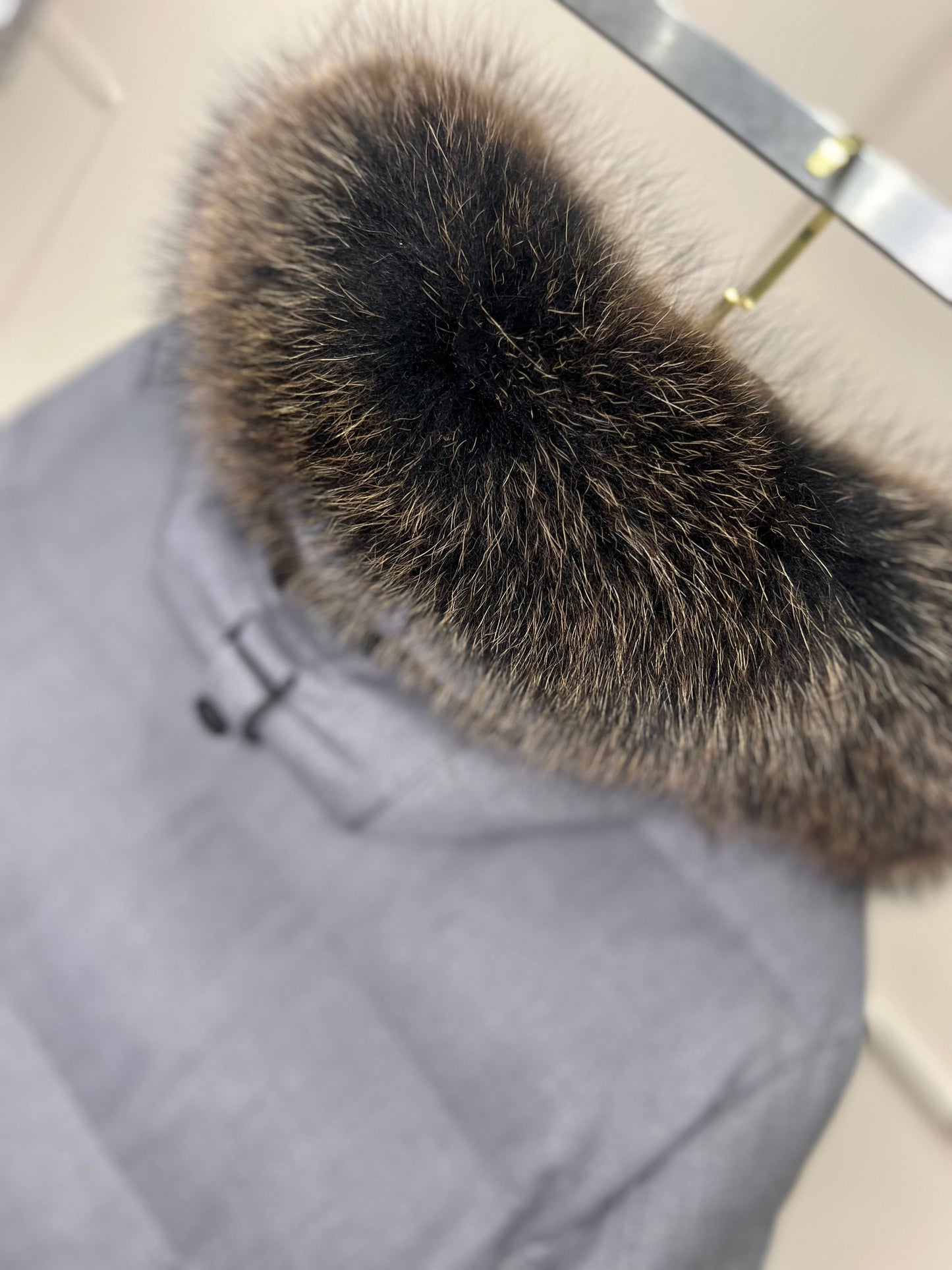 Men's Genuine Fur Trim Sorona® Fill Coat
