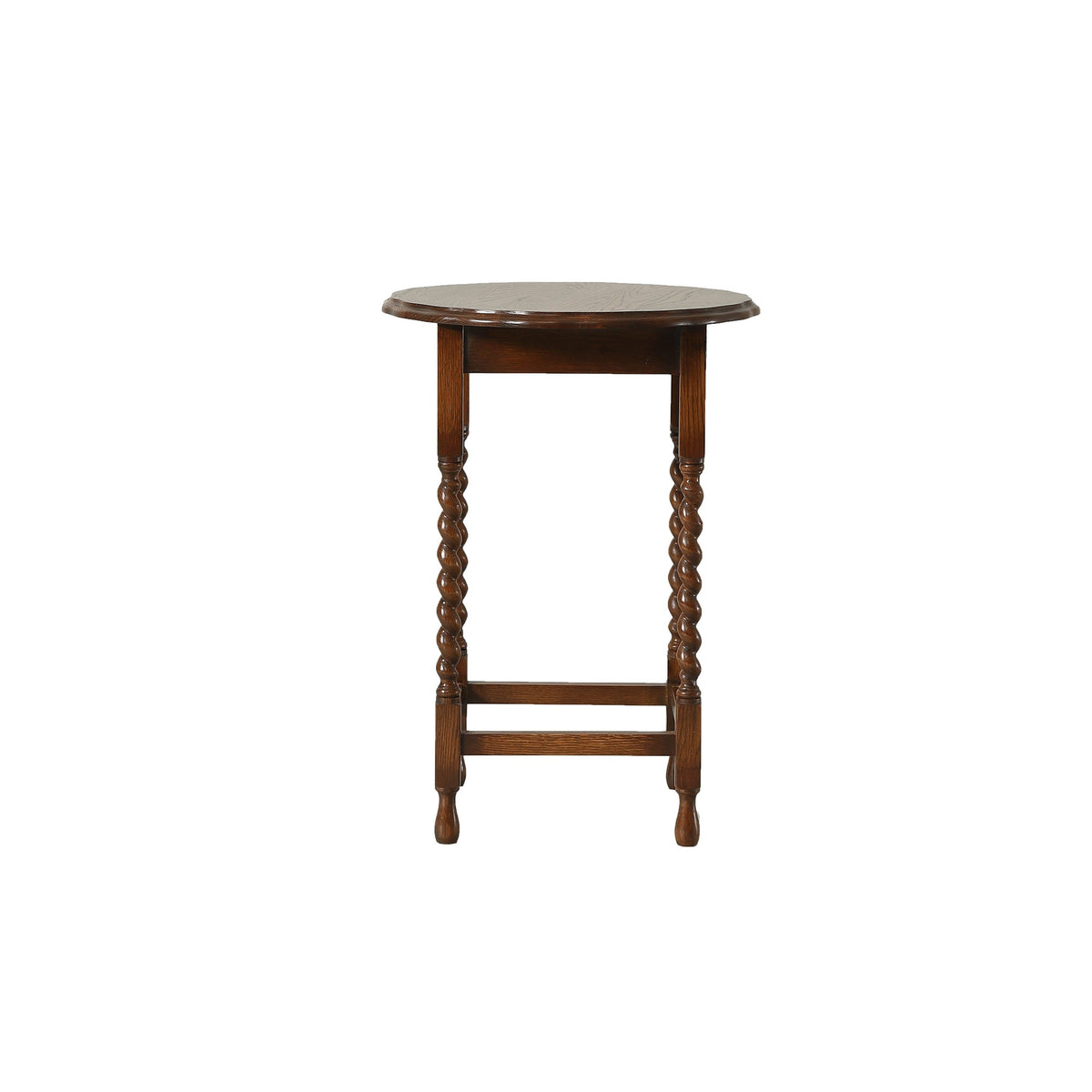 Heritage Barley Twist Solid Oak Side Table