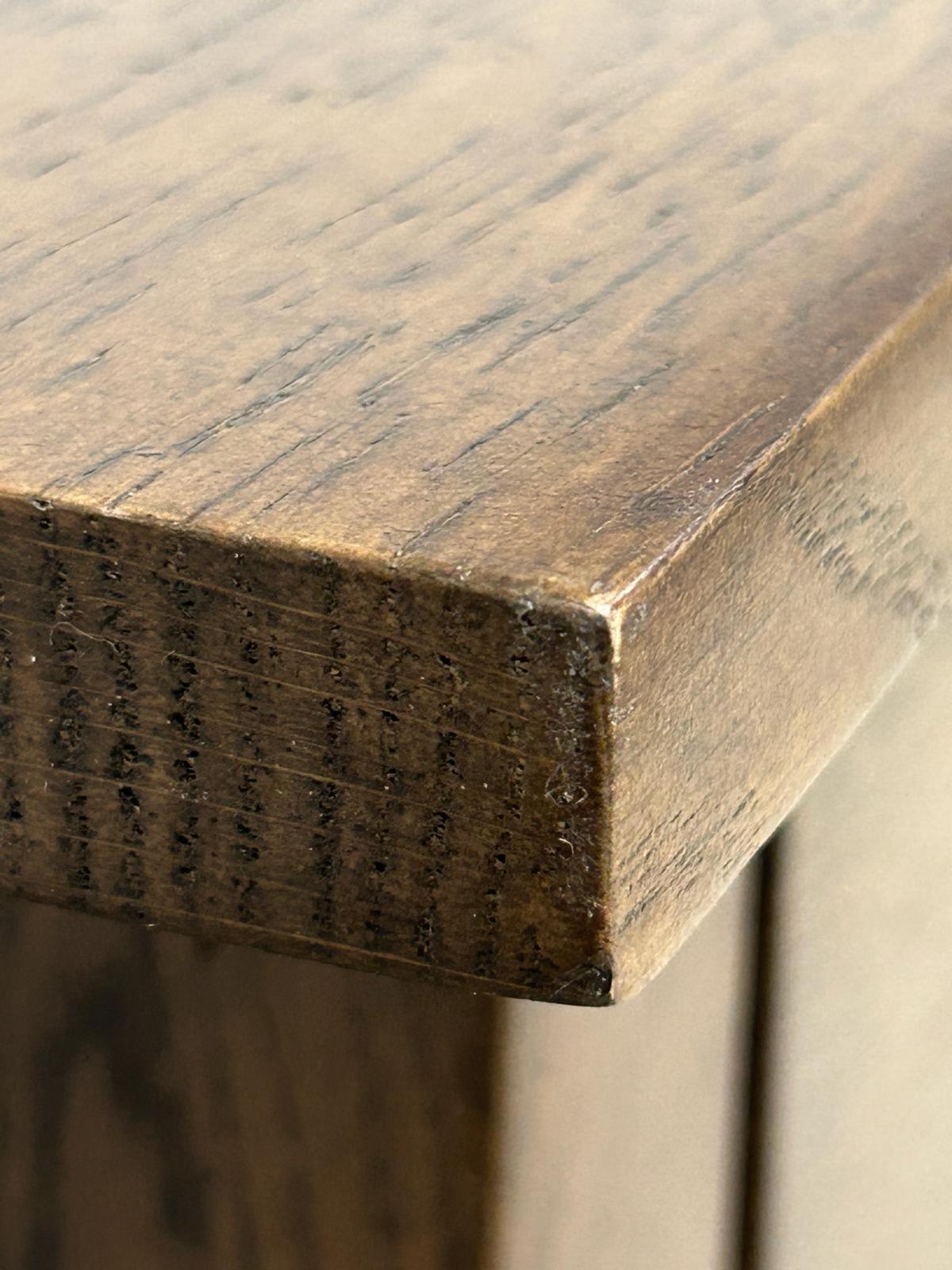 The Heritage Crofter Console Table — Quarter-Sawn Oak