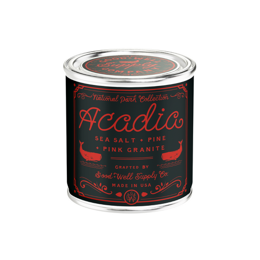 Acadia National Park Luxury Soy Wax Candle, Hostess Housewarming Gift | Good & Well, Bay & Bridle