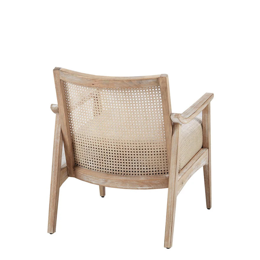 The Ashbourne Cane Back Upholstered Accent Chair