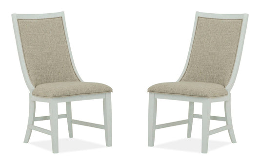Heron Cove - Upholstered Host Side Chair (Set of 2) - Dark Brown