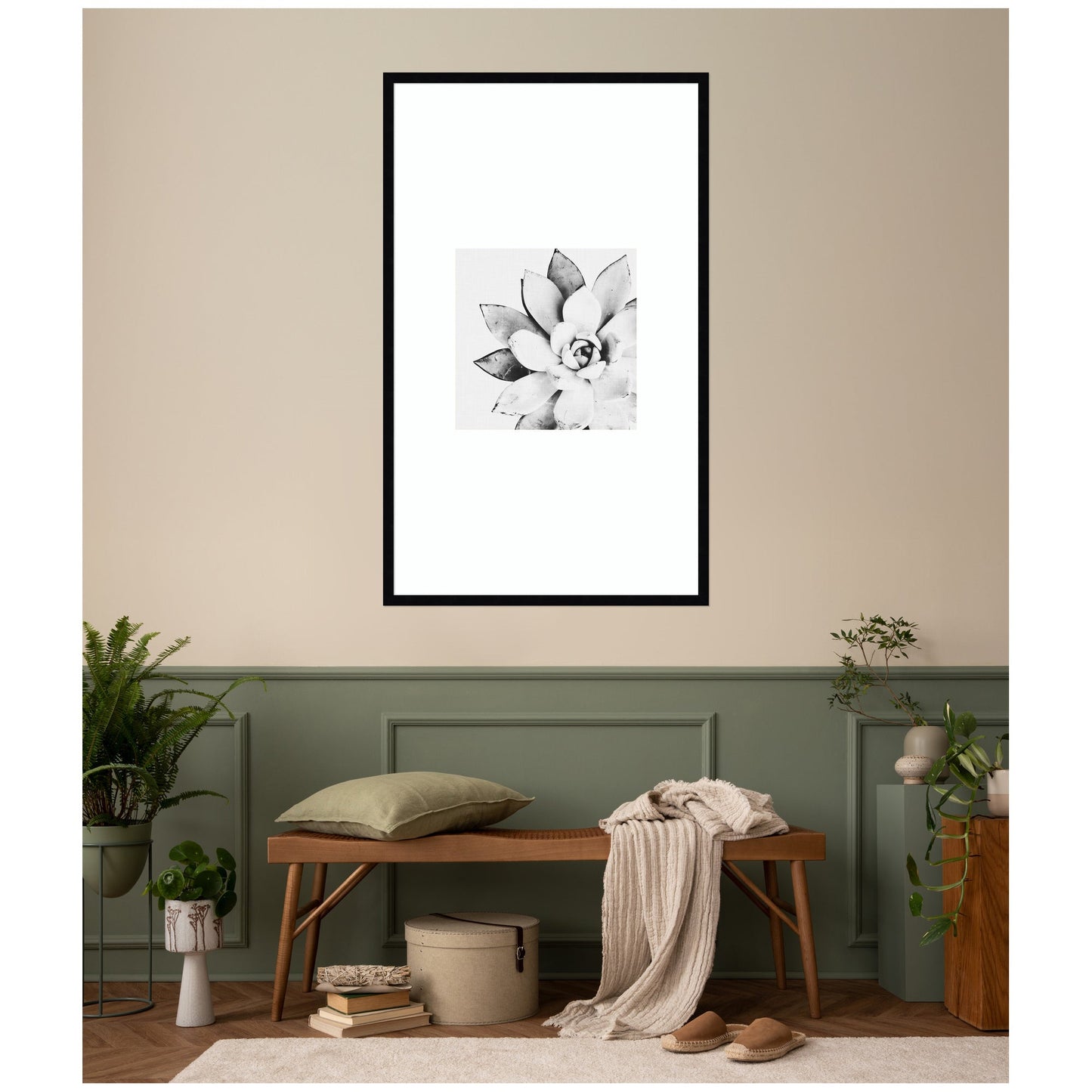 Modern Succulent by Tai Prints Framed Wall Art Print