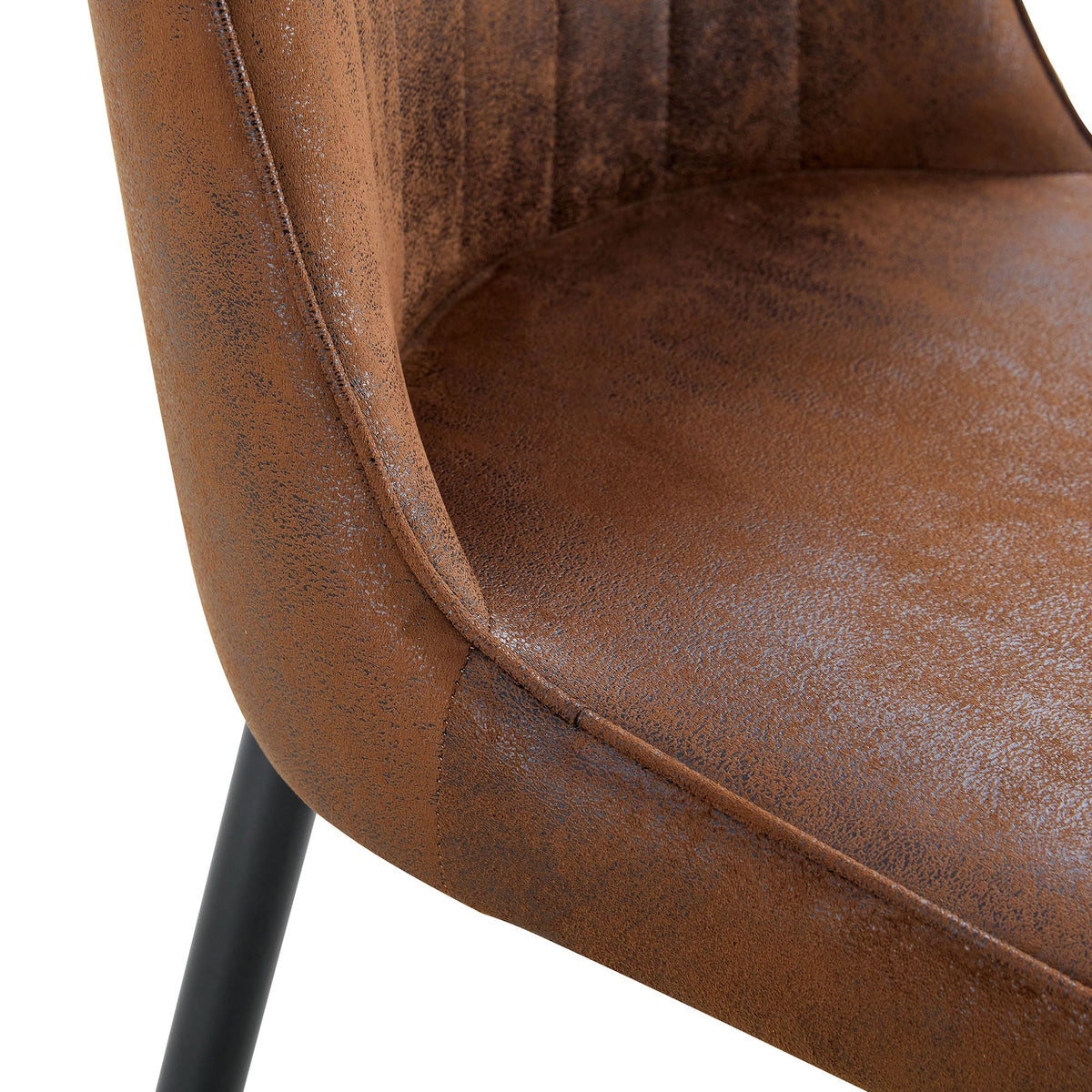 The Heritage Striped Suede Dining Chair — Set of 2