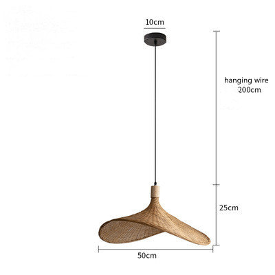 Bamboo Modern Japanese Chandelier Lamp