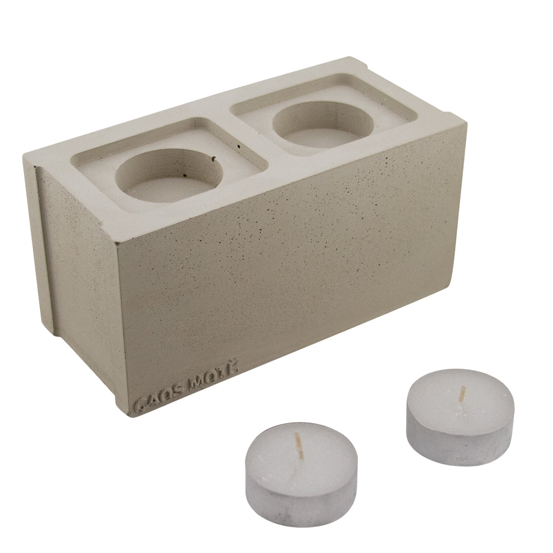 Mini Cinderblock Candle Holder