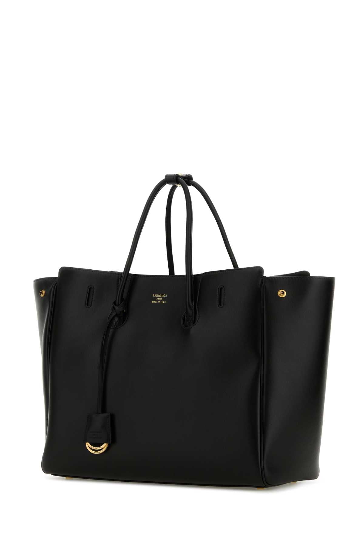 Balenciaga Hampton Black Leather Carry-All Shopping Bag