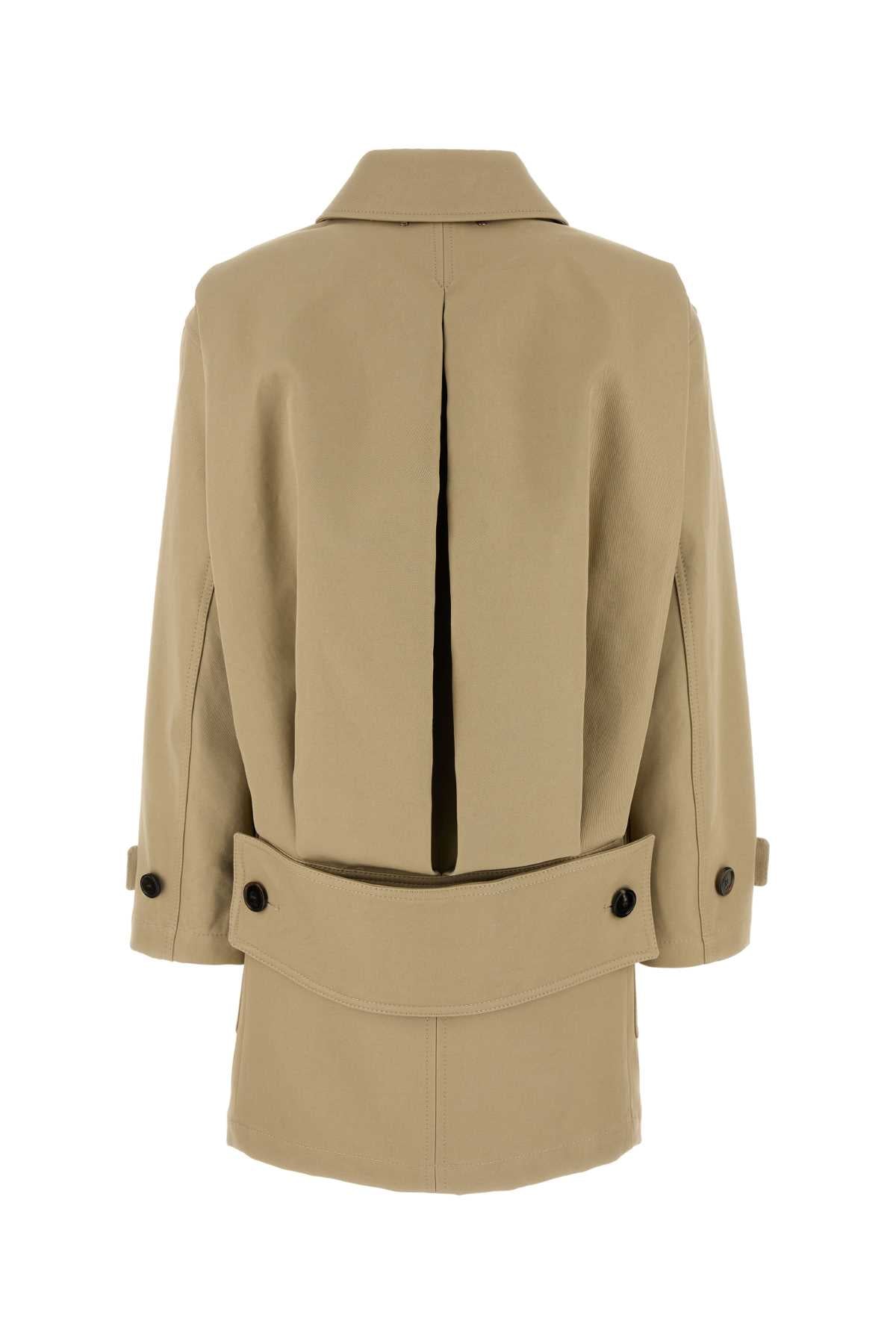 Gucci Beige Cotton Drill Overcoat