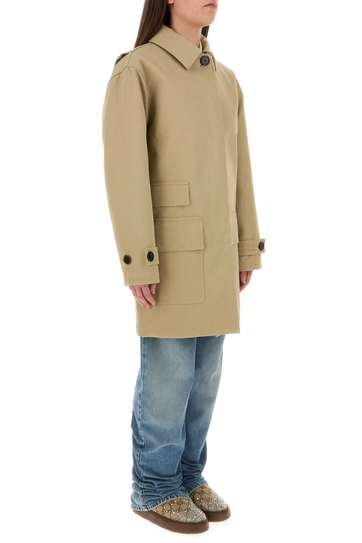 Gucci Beige Cotton Drill Overcoat