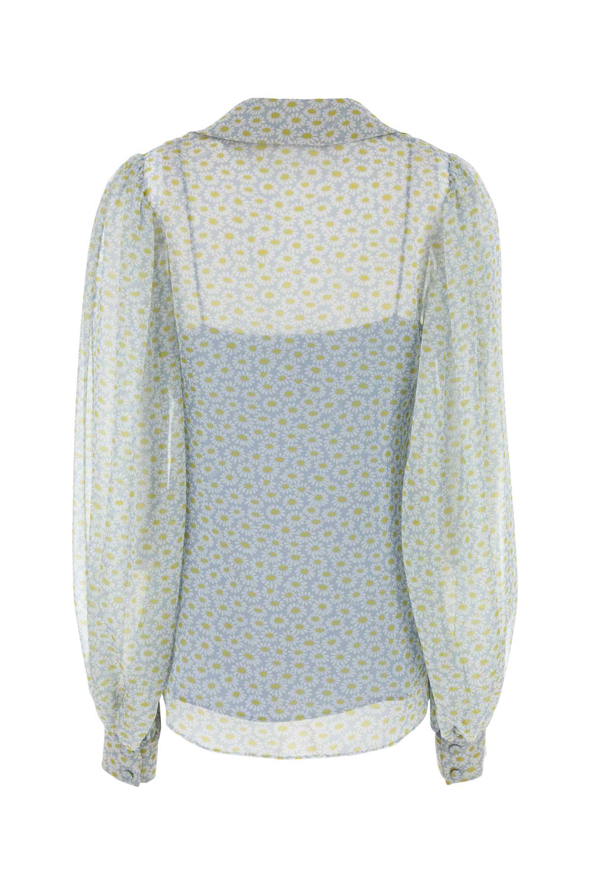 Gucci Printed Silk-Blend Chiffon Shirt