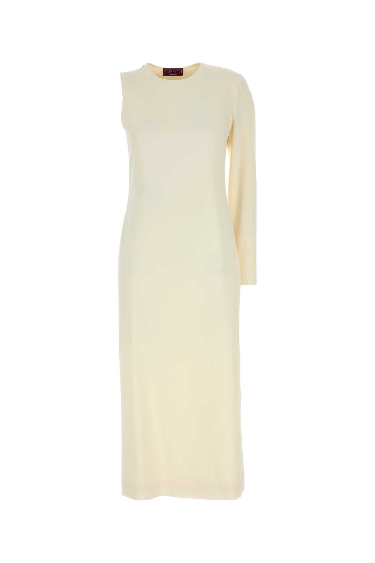Gucci Ivory One-Shoulder Sable Evening Dress