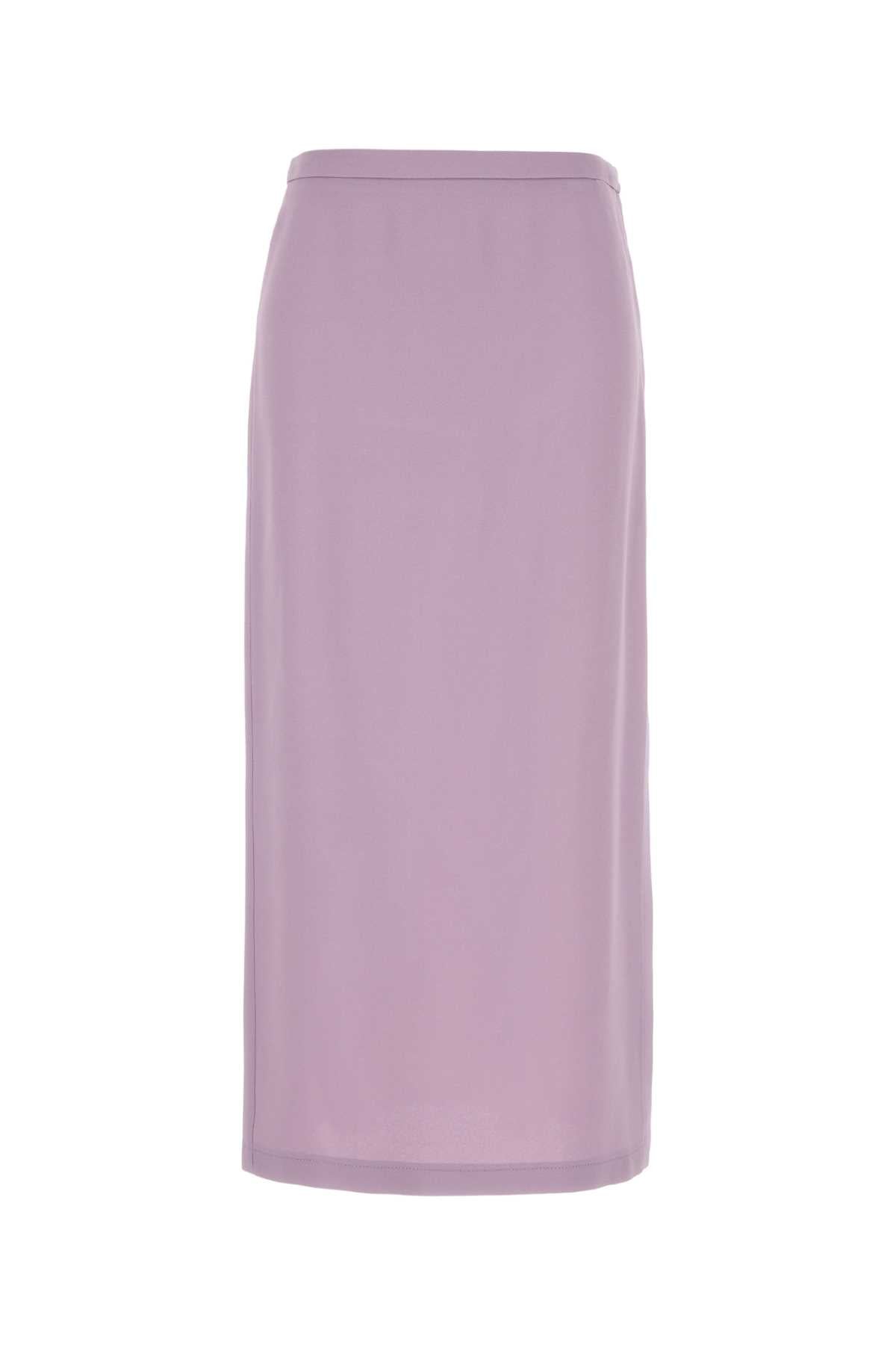 Gucci Lilac Crepe Midi Skirt