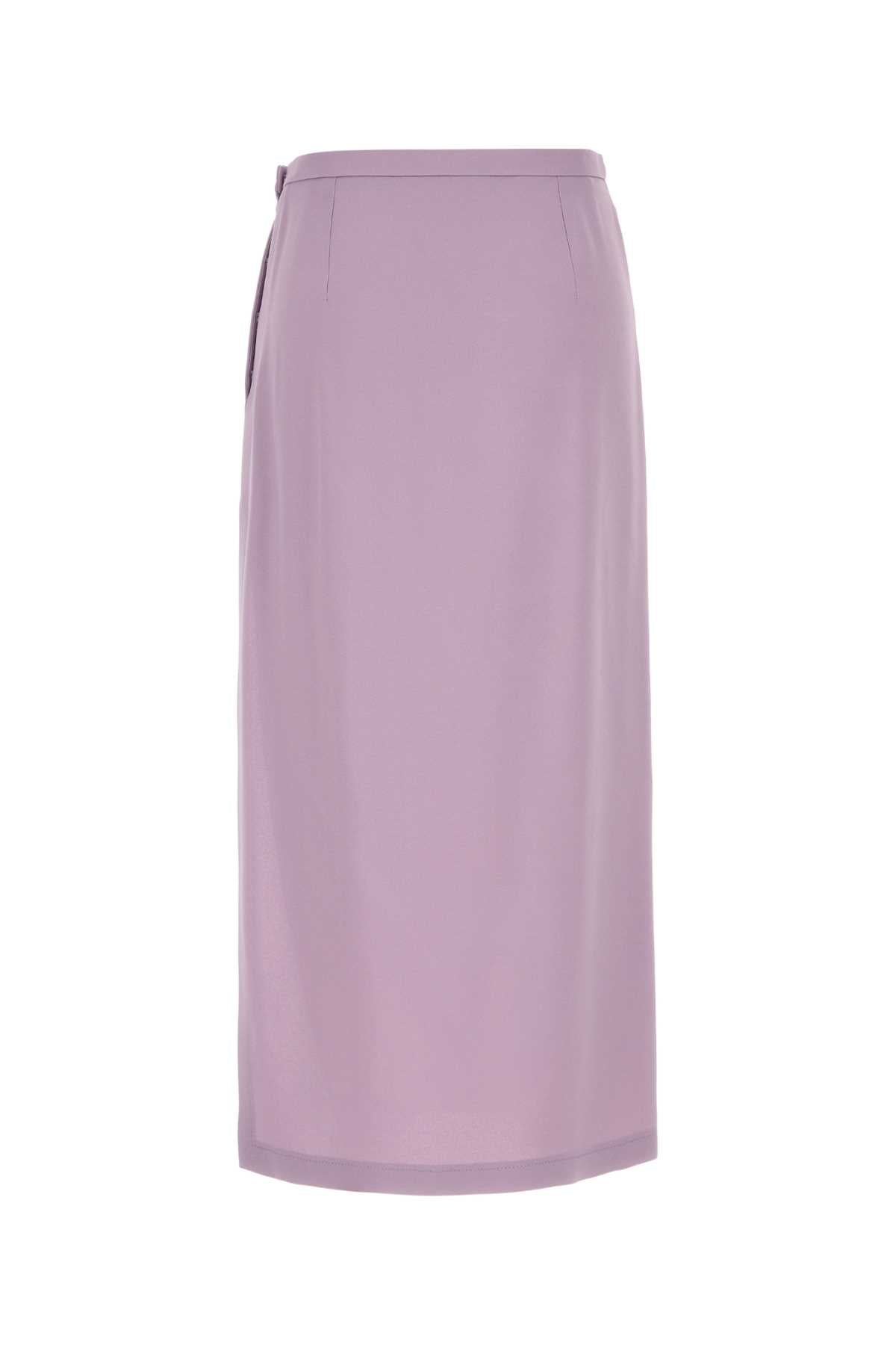Gucci Lilac Crepe Midi Skirt