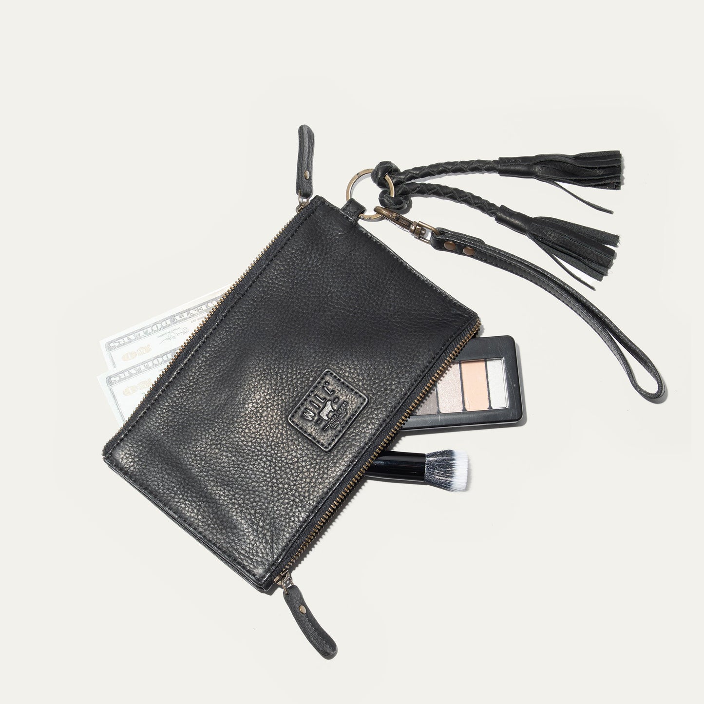 TWO ZIPPER POUCH