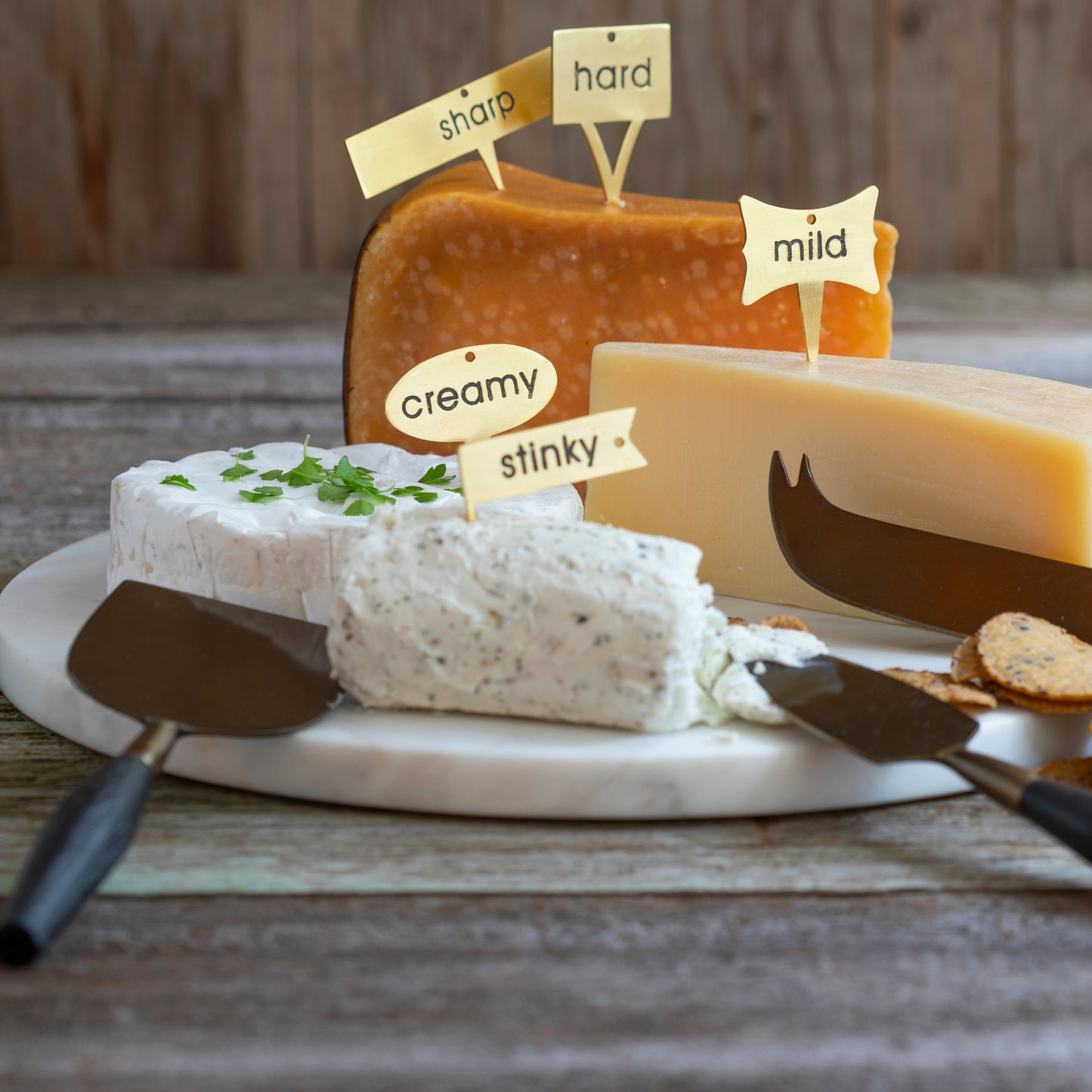 Luxe Cheese Markers, Set of 5