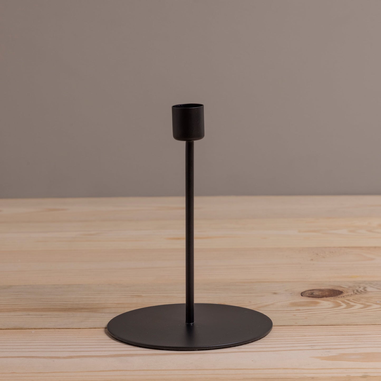 Kent Black Taper Candle Holder, Tall