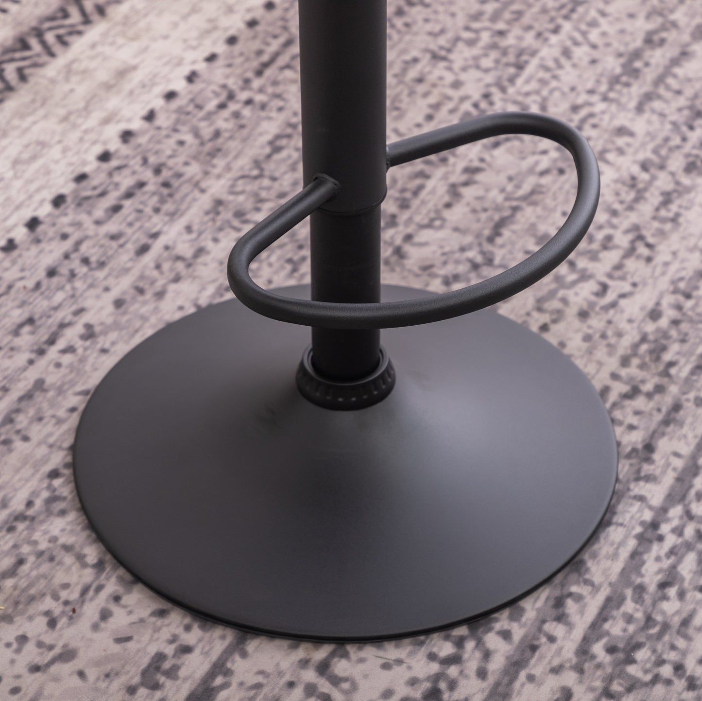 Masaccio Weathered Leather Swivel Barstool