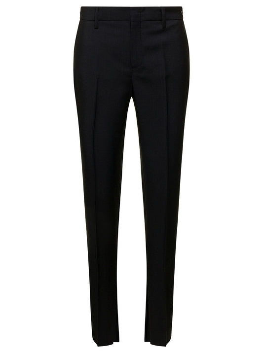 Gucci Black Slim-Fit Trousers with Horsebit Detail