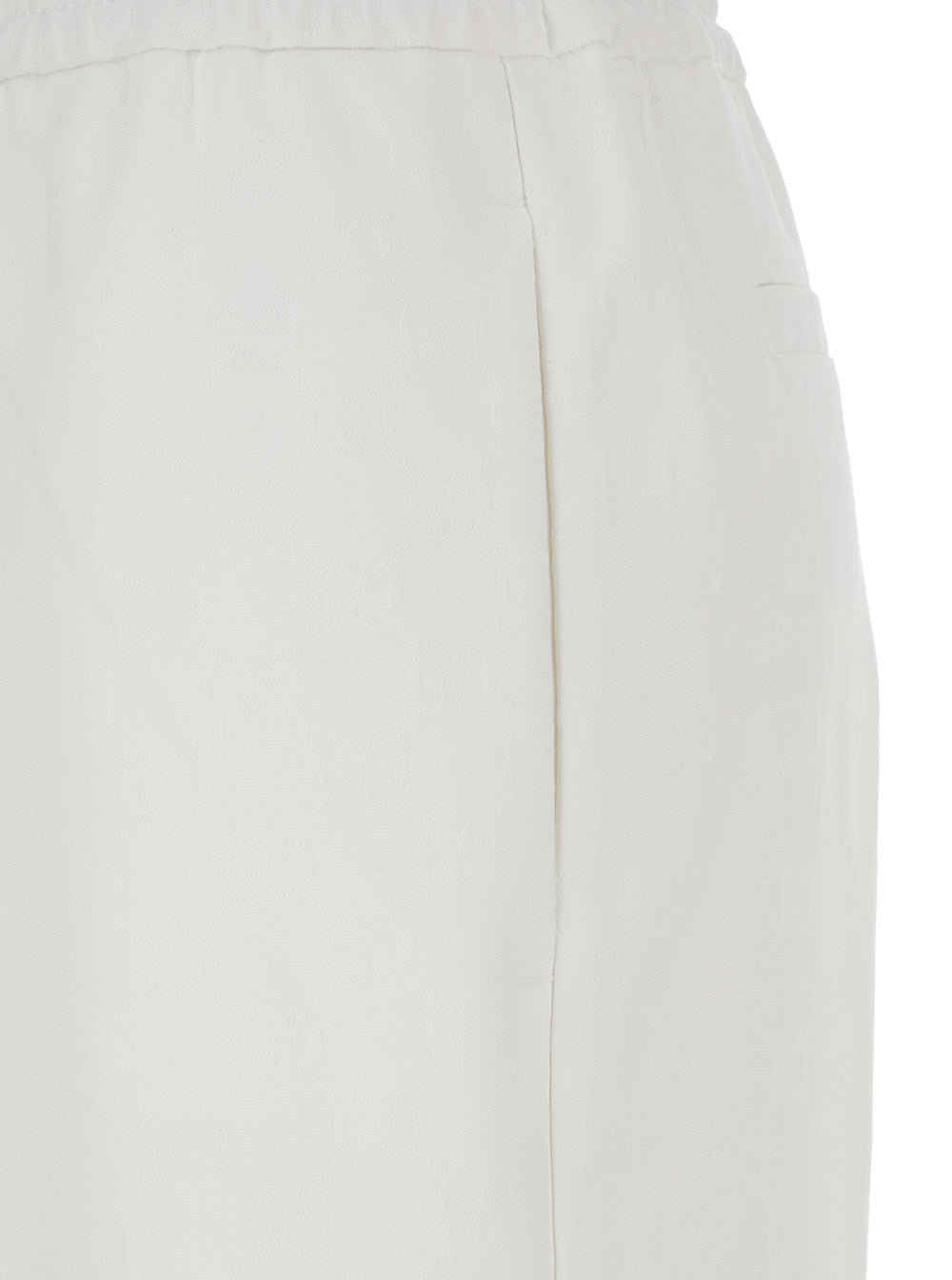 Gucci White Relaxed-Fit Tech Fabric Pants