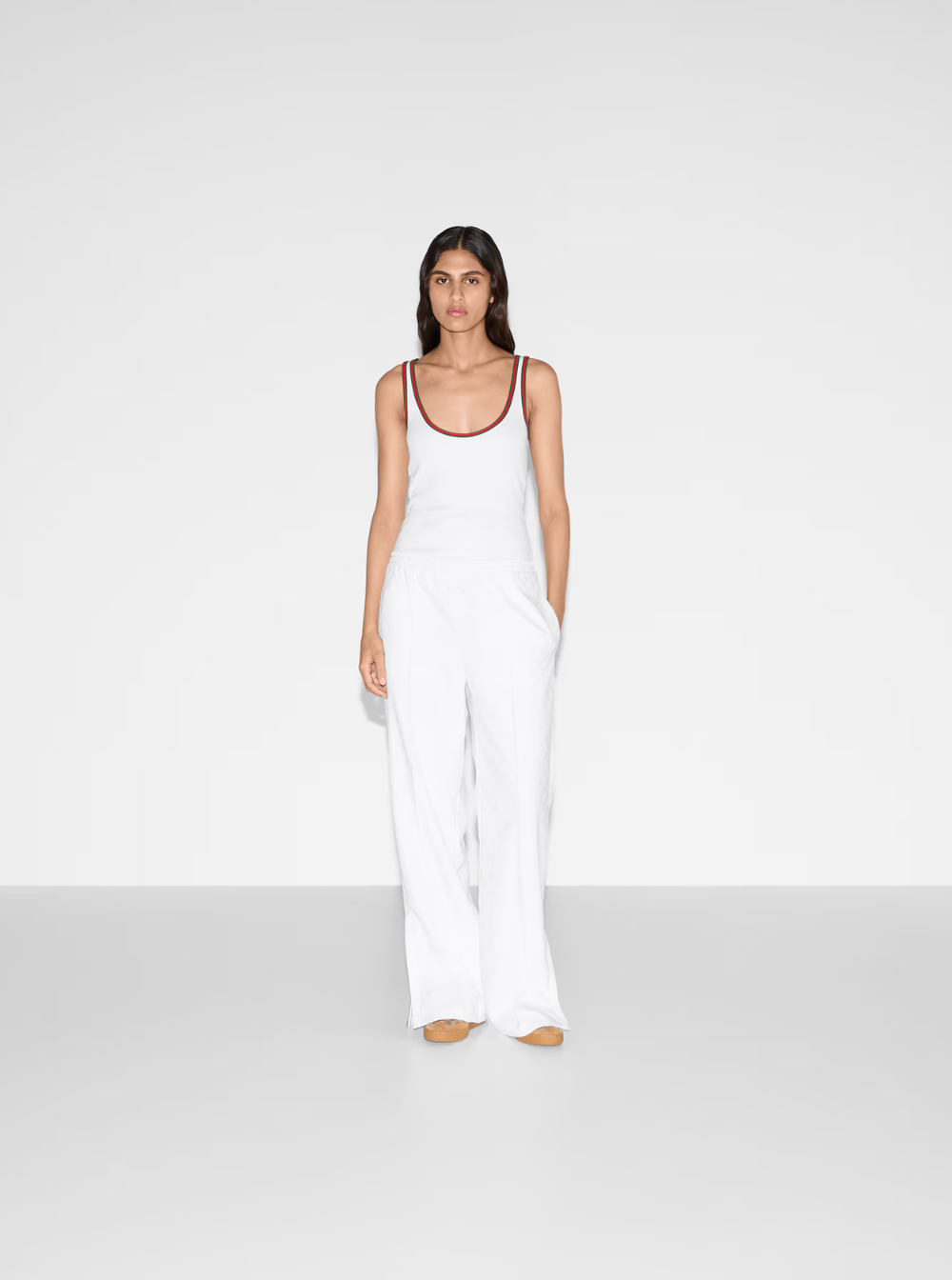 Gucci White Relaxed-Fit Tech Fabric Pants