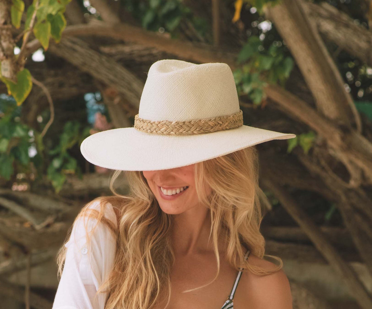 Isola - Wide Brim Panama Straw