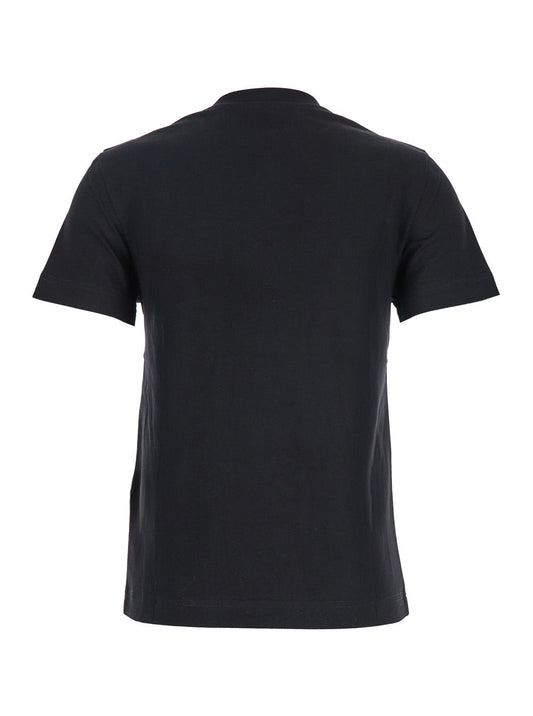 Jacquemus Women 'Le T-Shirt Gros Grain' Black Crew Neck T-Shirt With Logo Patch On Front In Cotton For Women