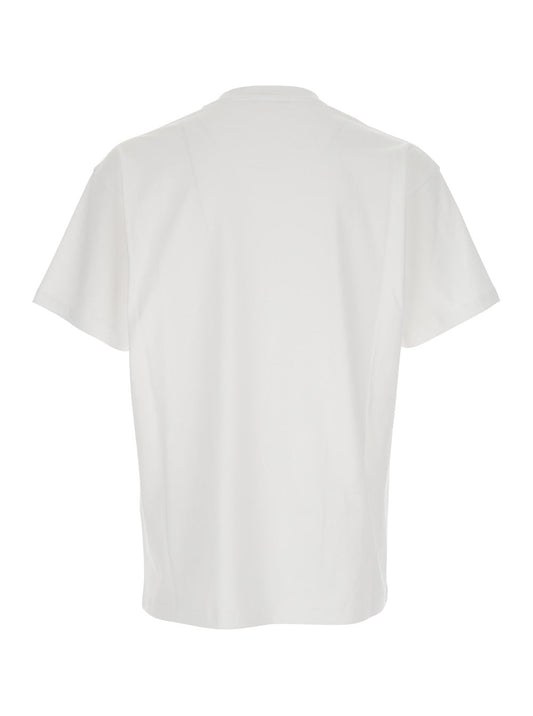 Givenchy Men White T-Shirt With Maxi Logo On The Front For Men