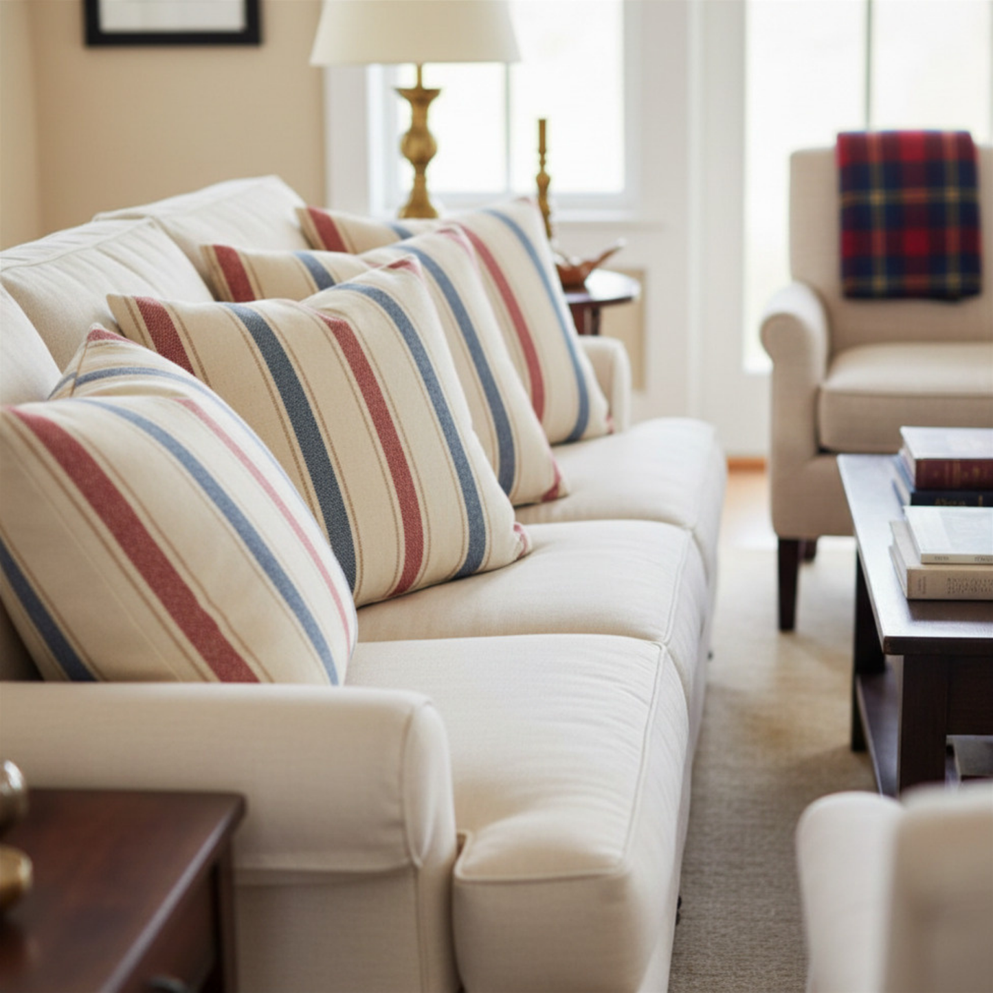 Americana Manor Stripe Pillow Cover