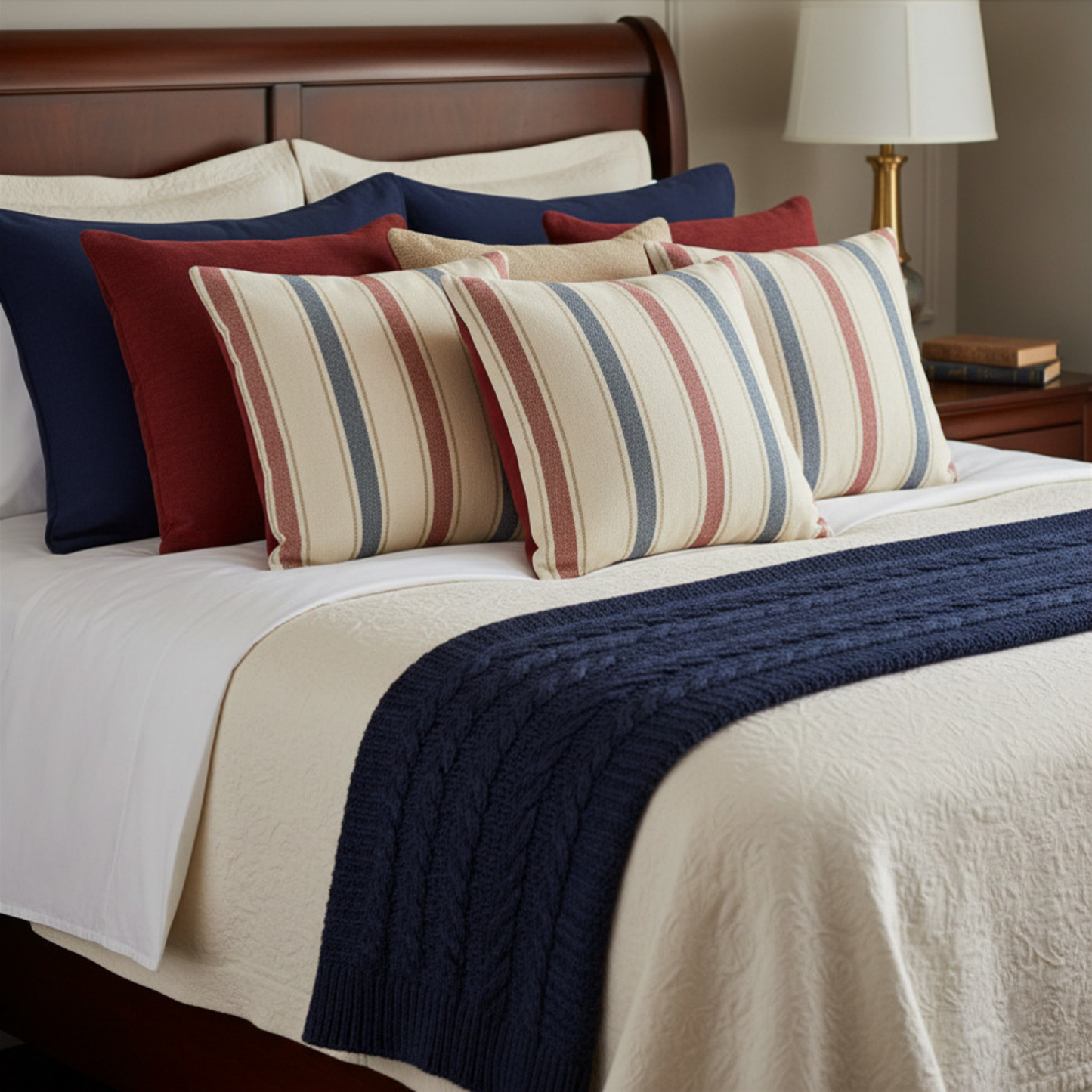 Americana Manor Stripe Pillow Cover