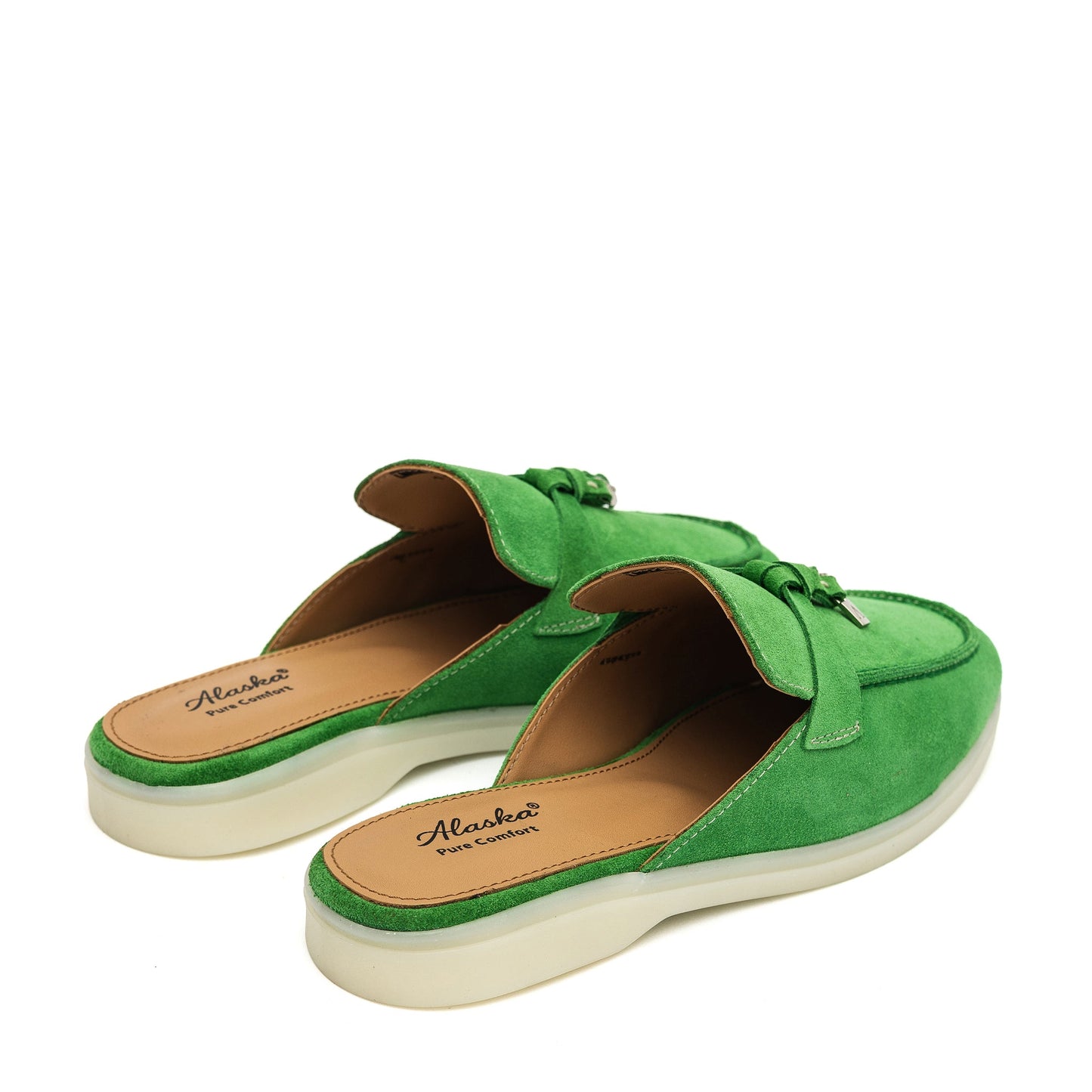 Como Suede Mules in Green