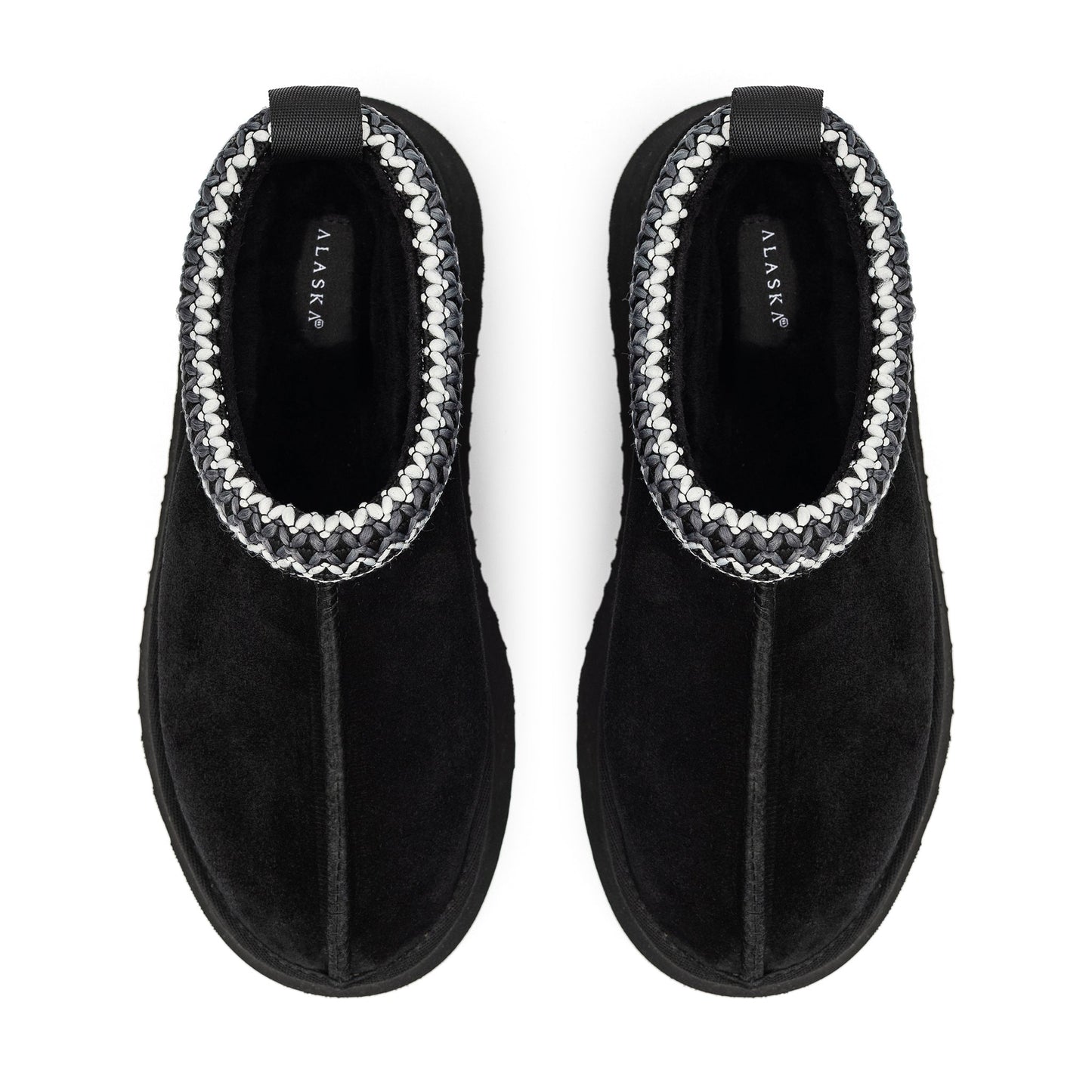 Alaska Shearling Slippers in Black