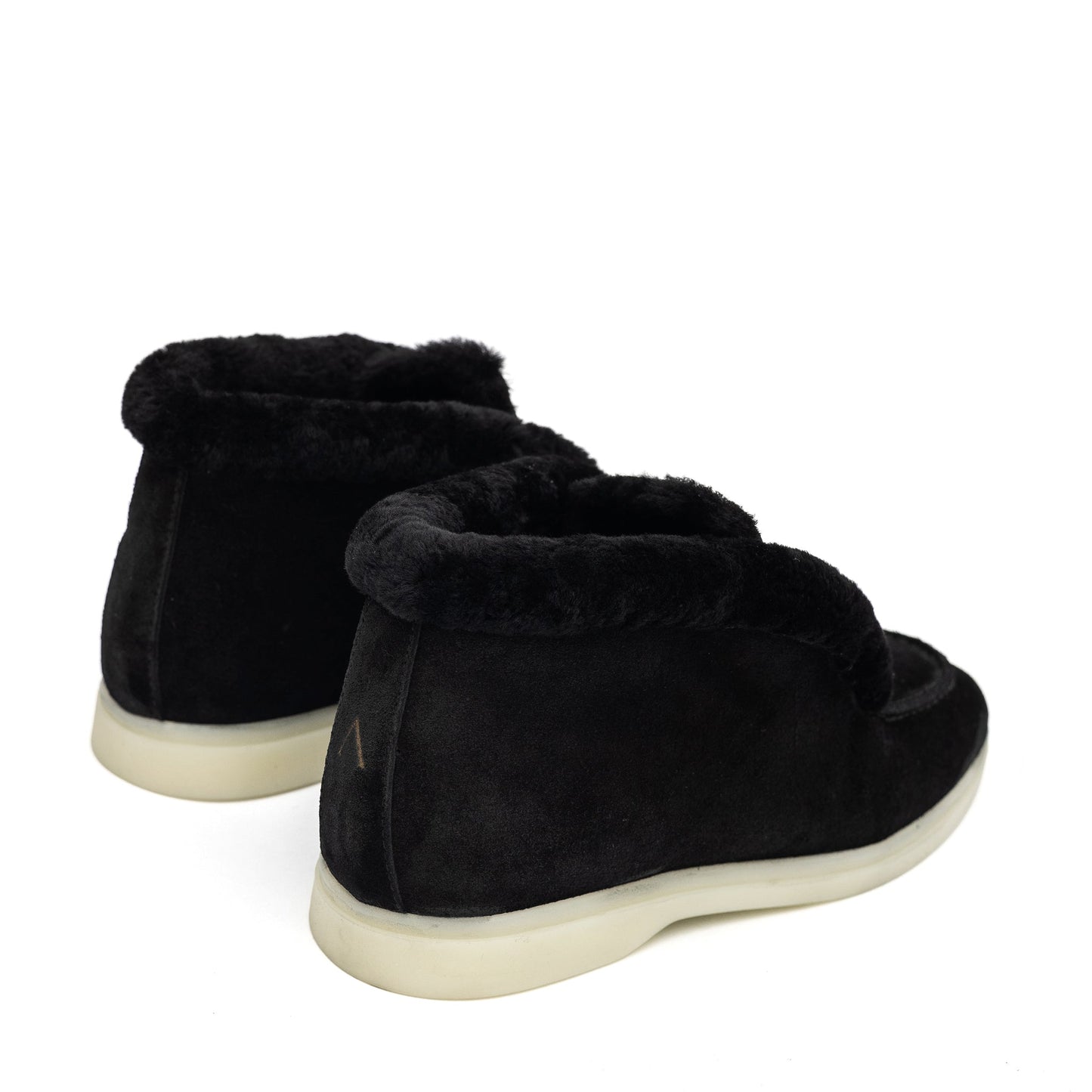 Norwood Genuine Shearling Loafer Boots in Black