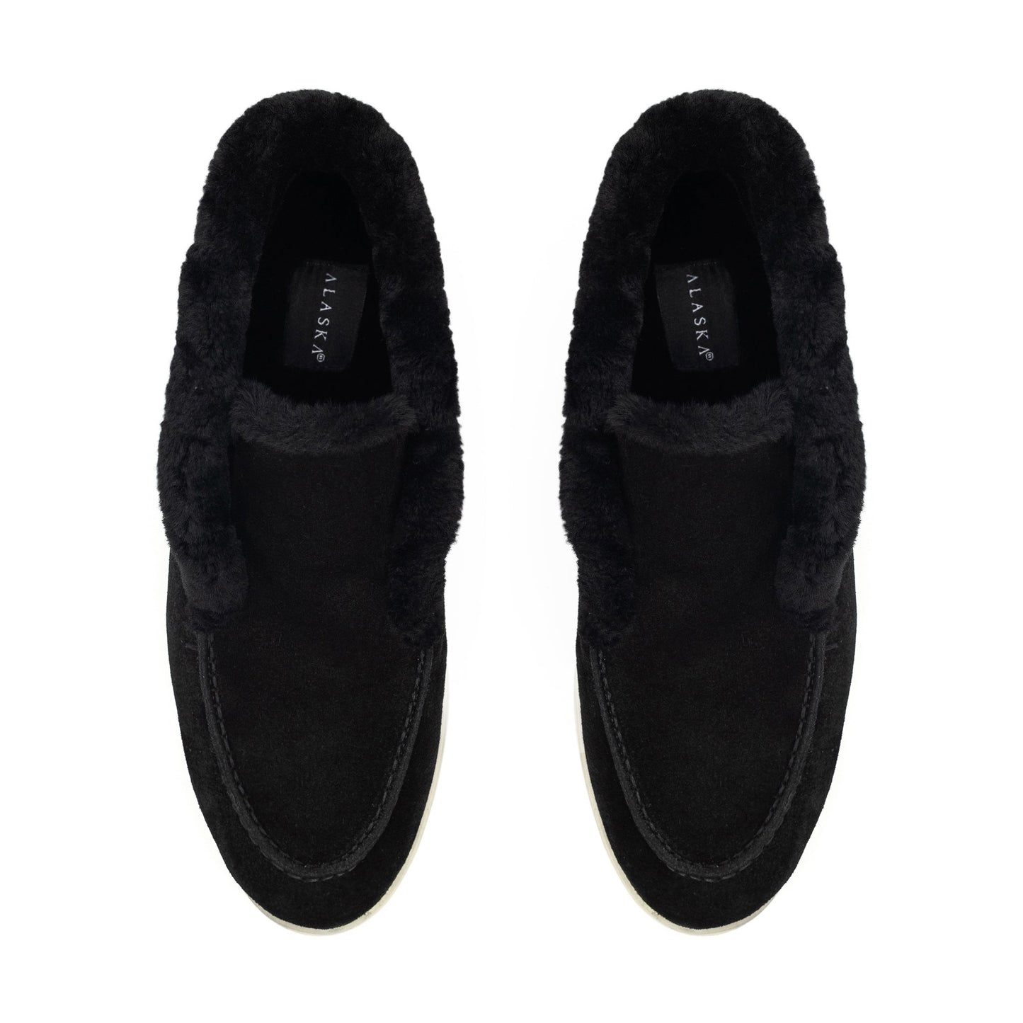 Norwood Genuine Shearling Loafer Boots in Black
