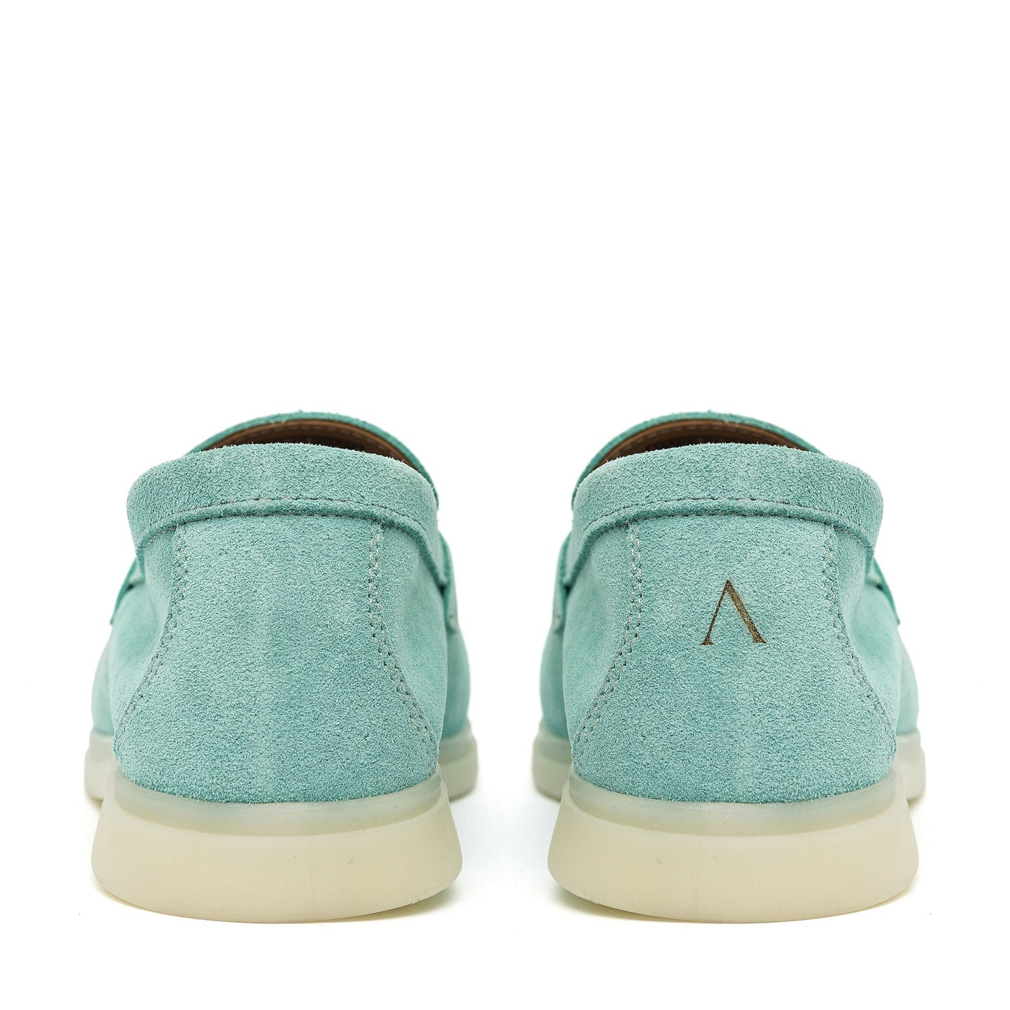 Torino Suede Loafers in Turquoise