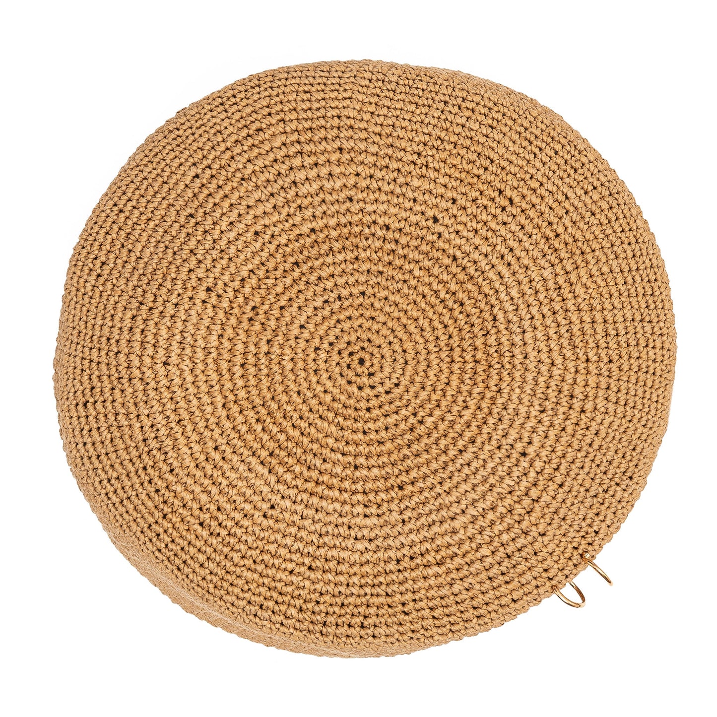Palomna Double Chain Pierced Hat in Dark Beige