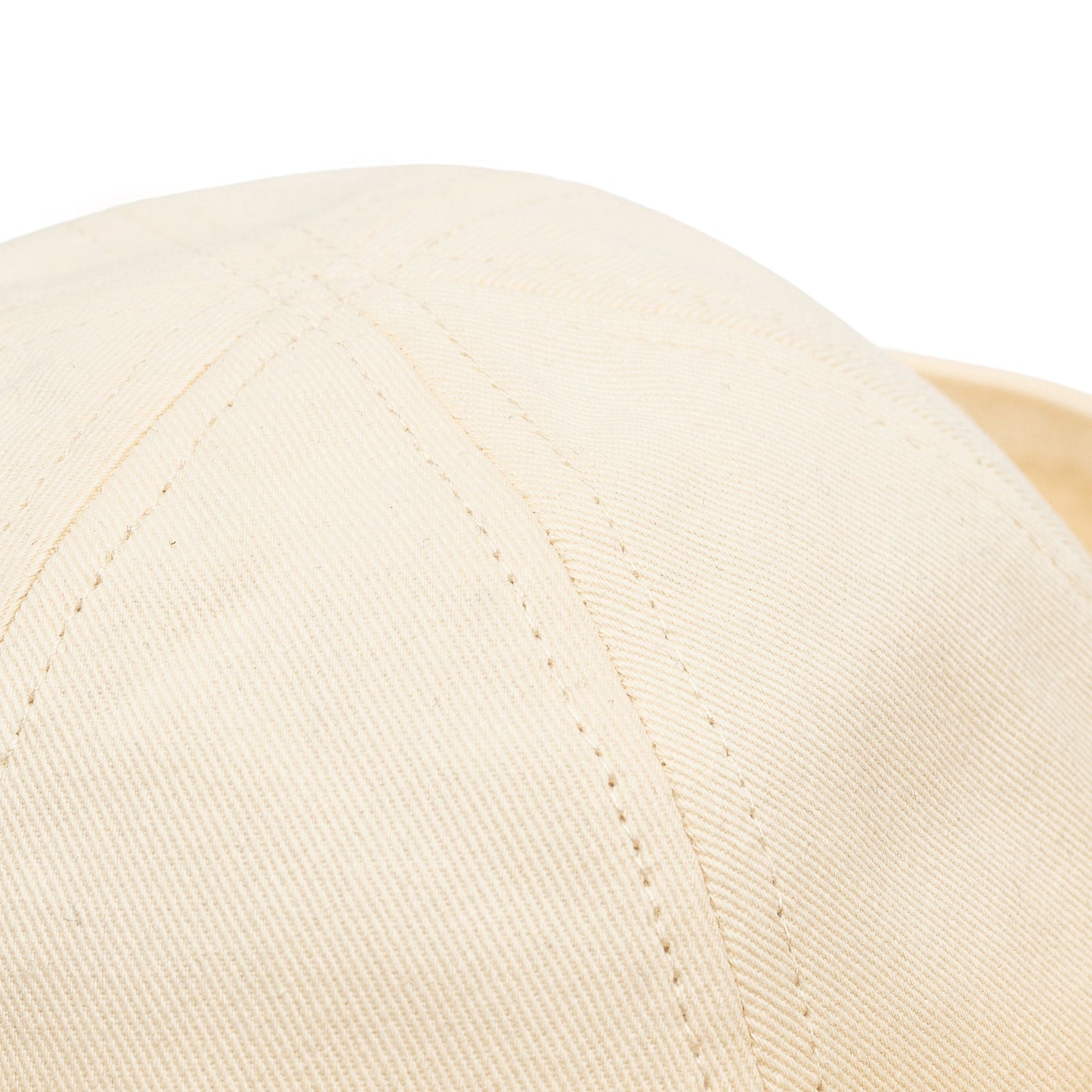 Sailor Cotton Folded Brim Hat in Ivory