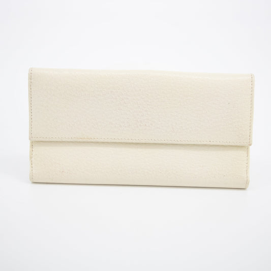 Gucci Ivory Leather Long Wallet #2040