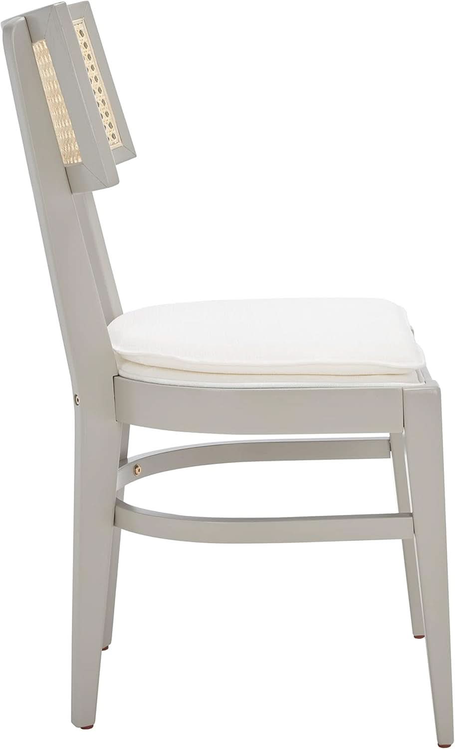 Ashford Cane Back Dining Chair – Coastal Grey Oak Dining Chair with Upholstered Seat